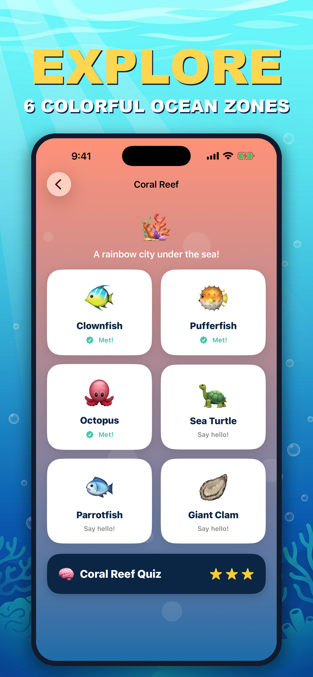 Ocean Animal Facts Kids screenshot 5