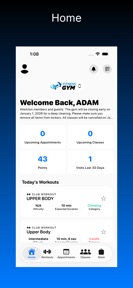 Club Systems Member Portal screenshot