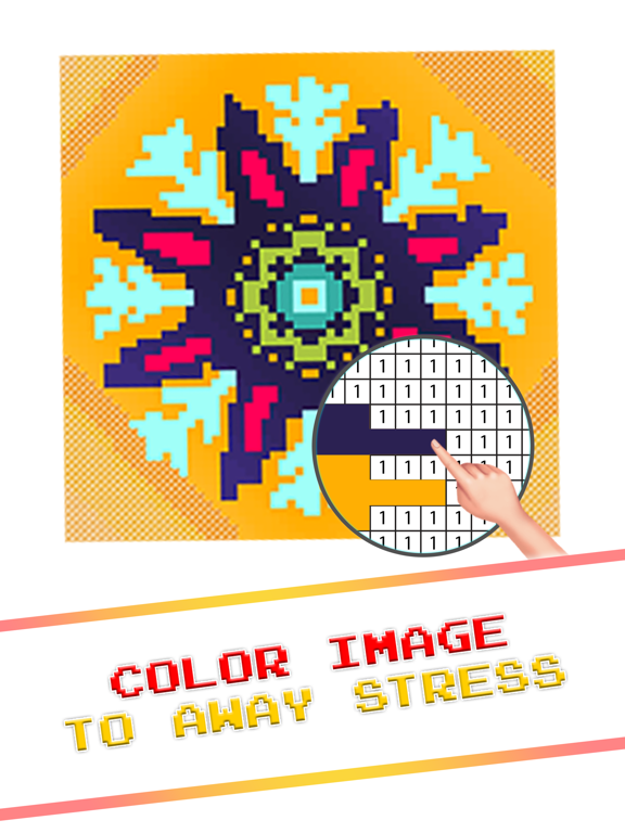 Screenshot #6 pour Mandala Cross Stitch Coloring