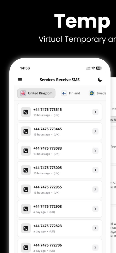 Temp Number - Receive SMS - Utilities App | MWM