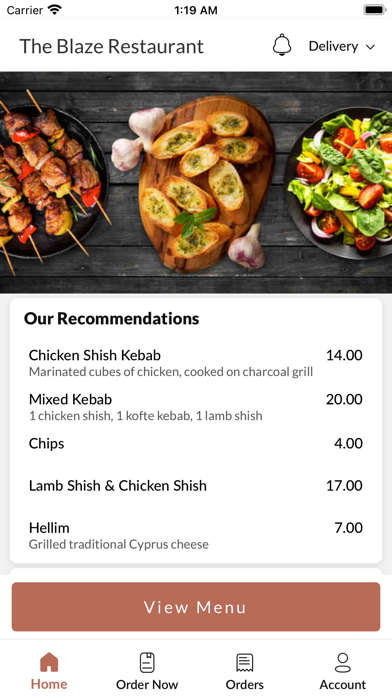 The Blaze Restaurant Screenshot