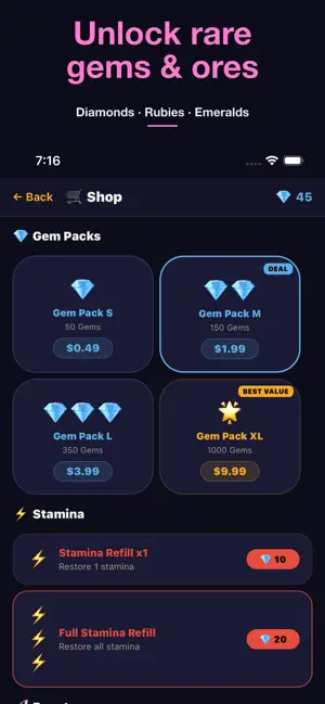 Mining Rush: Deep Strike screenshot 4