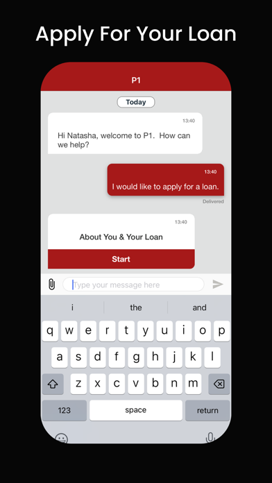 P1 Lombard Loan Screenshot