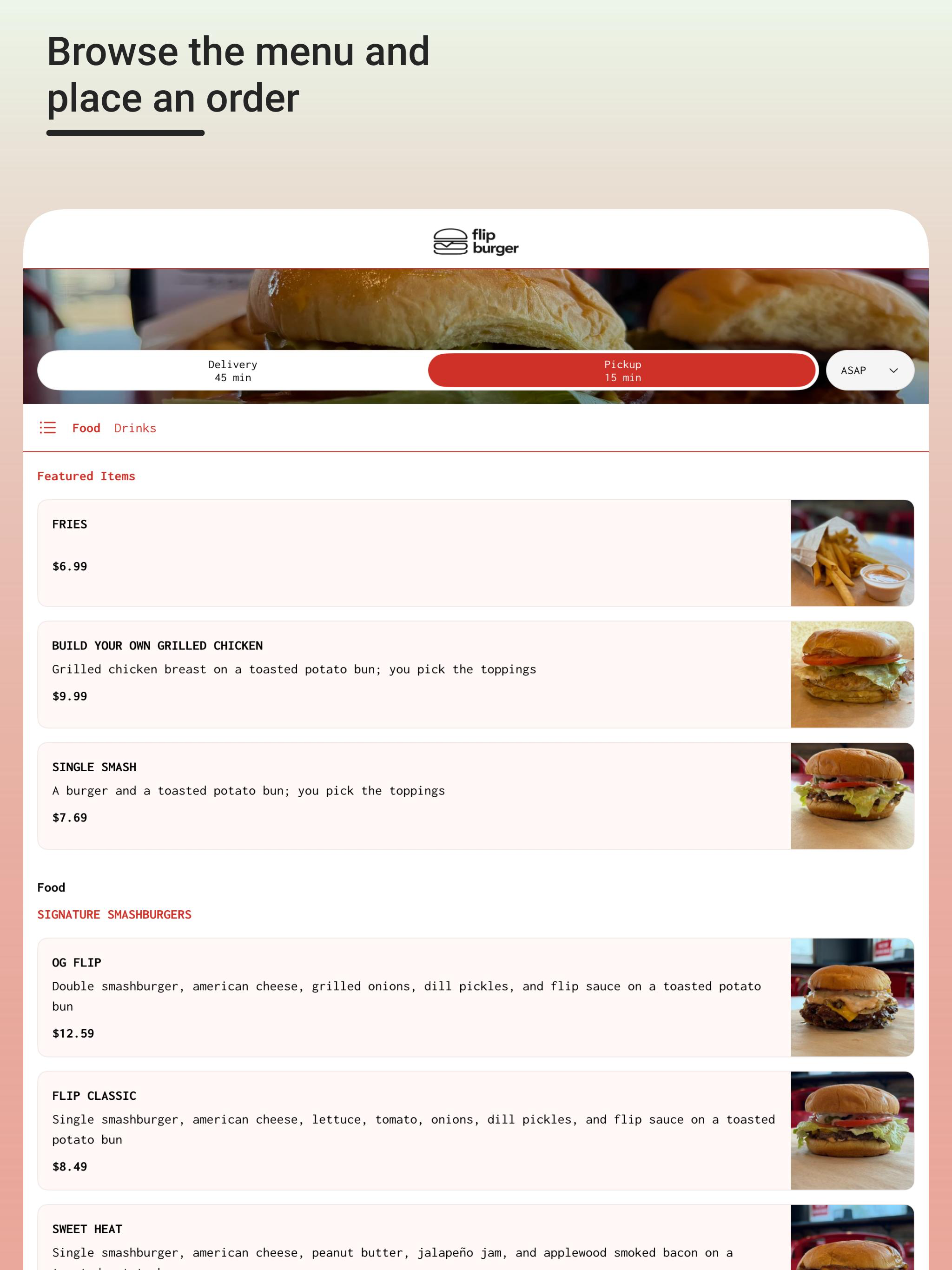 Flip Burger App screenshot 5