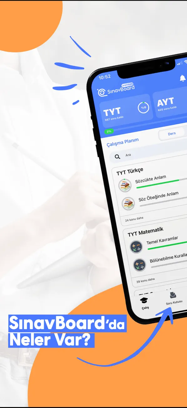 Screenshot #1 pour SınavBoard: YKS LGS Hazırlık