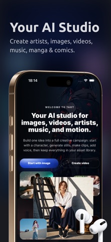 7ART AI: Music, Video & Art iPhone screenshot