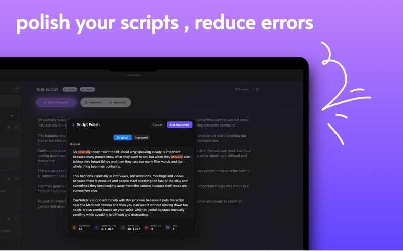 CueNotch - Notch Teleprompter screenshot 4