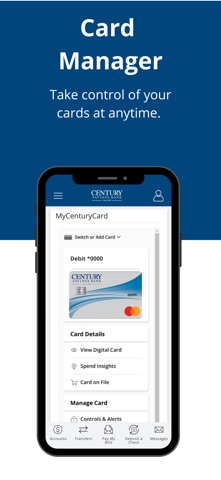 Century Savings Bank Mobile iPhone screenshot