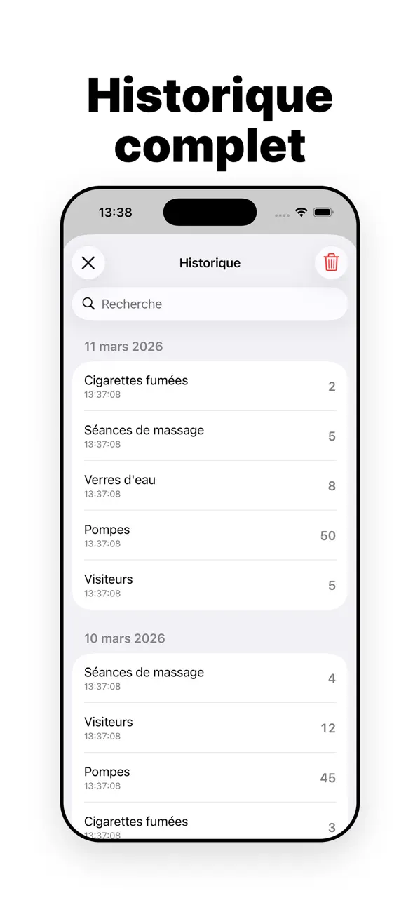 Screenshot #2 pour Tapok: Tally Clicker Compteur