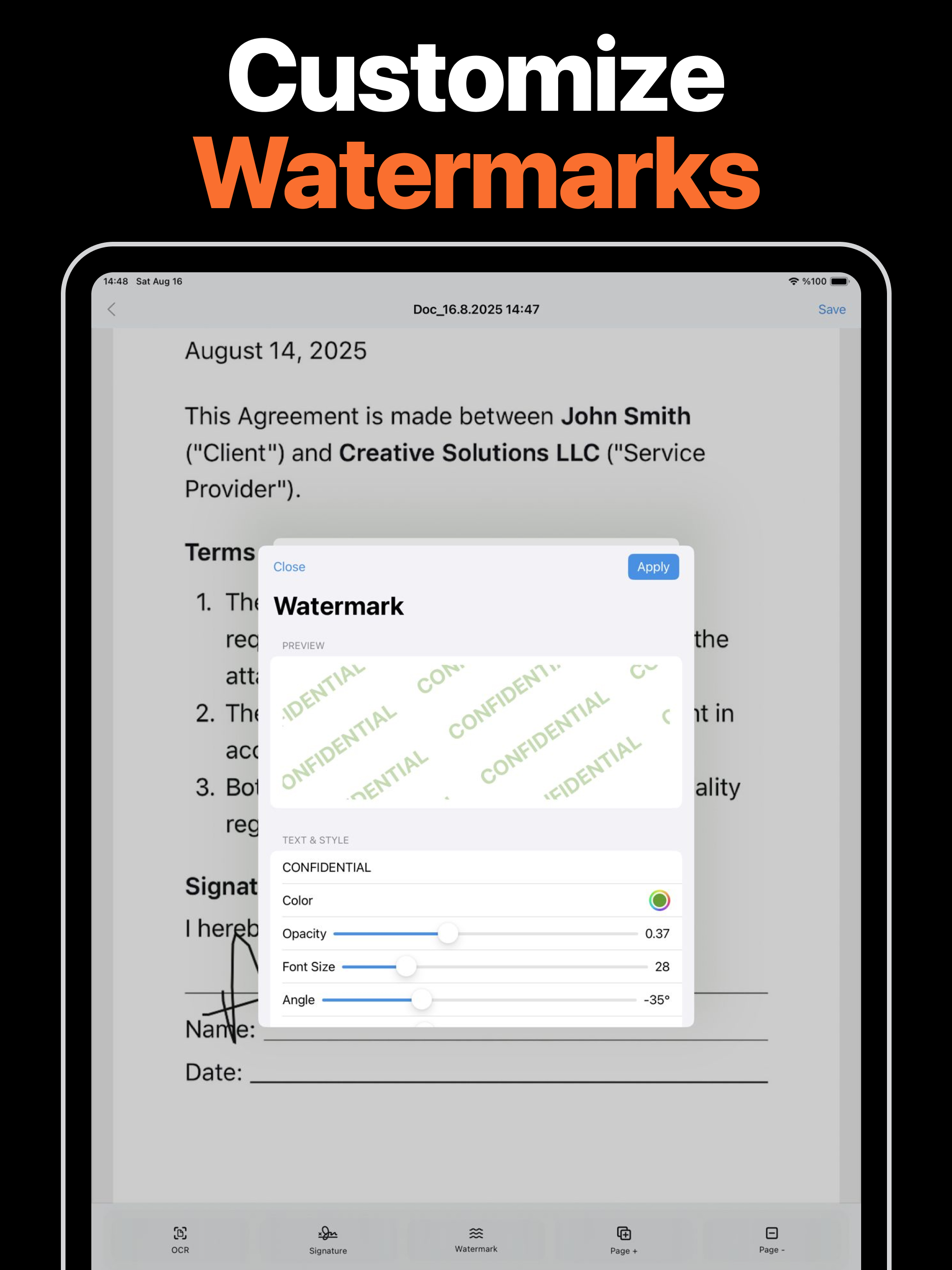Signature App: PDF Signer