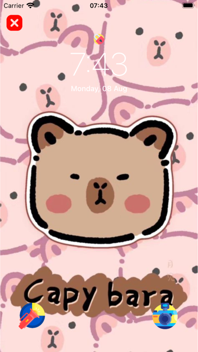 Capybara & Panda Cute Pictures Screenshot