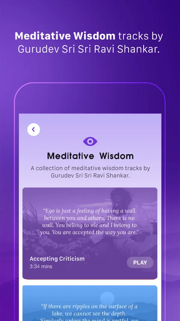 Sattva Meditations & Mantras iPhone App Screenshot 5 – Gesundheit & Fitness