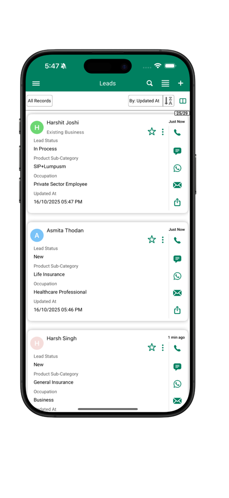 Sanchay Mobile CRM screenshot 3