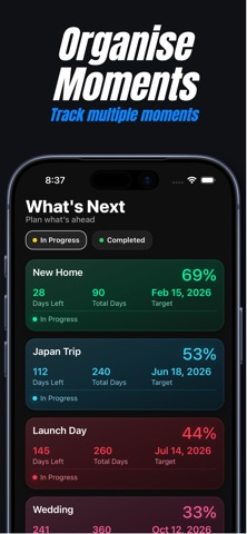 Momento: Countdown & Tracker screenshot