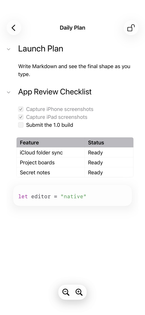 iPhone screenshot