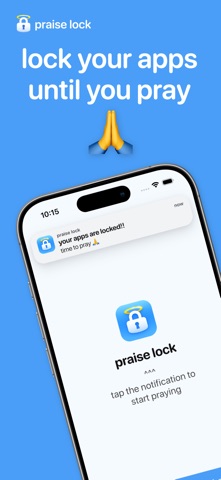 praise lock: stop, focus, pray Screenshot 1 of 5