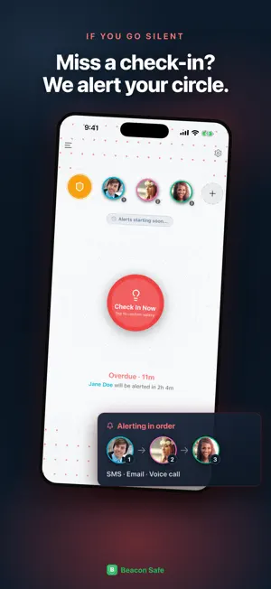 Beacon Safe: Check-In Alert screenshot 3