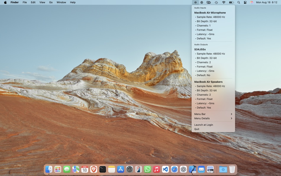 #2. Audio Connection Information (macOS) От: Daniel Gauthier