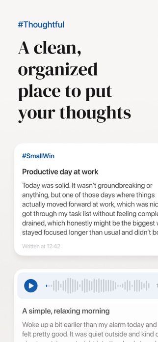 Thoughtful: Journal Better Screenshot 1 of 8
