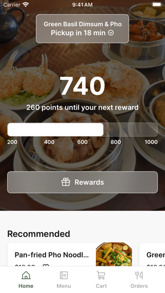 Green Basil Dimsum & Pho app screenshot