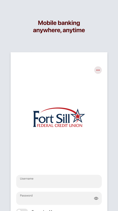 Fort Sill Federal Credit Union Screenshot