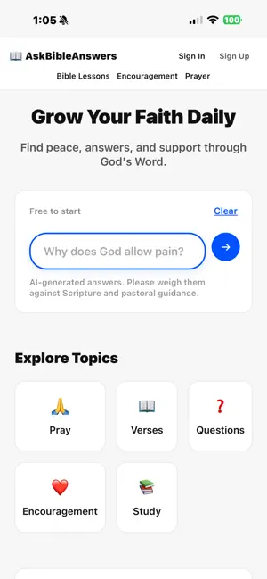 AskBibleAnswers screenshot 1