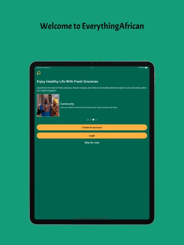 EverythingAfrican iPad screenshot