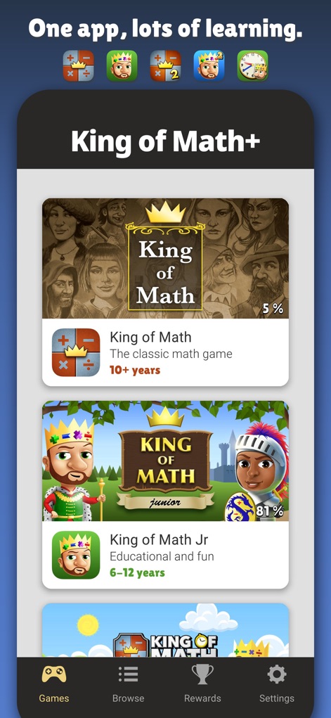 King of Math+ - Education App | MWM
