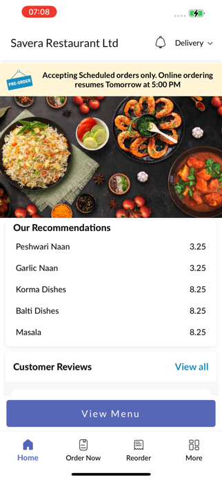 Savera Restaurant Ltd Screenshot 2 of 5
