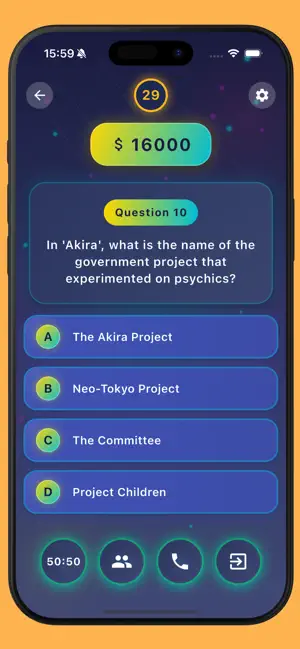 Anime Millionaire Quiz screenshot 3