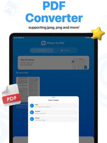 Image To PDF Converter - PDX iPad screenshot