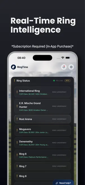 RingTime Horse Show Companion screenshot 2