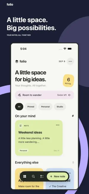 Folio: Notes, PDFs & Canvas screenshot 1