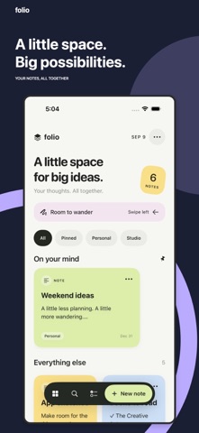Folio: Notes, PDFs & Canvas iPhone screenshot