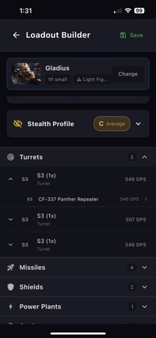 SC Ship Database screenshot