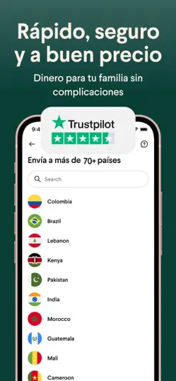 Captura de pantalla de Taptap Send: Enviar Dinero en iPhone 1