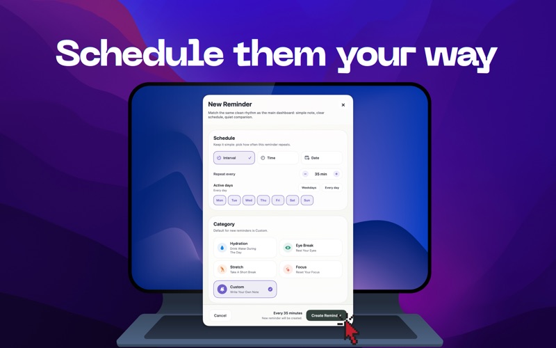 Cute Reminders: Break Reminder screenshot