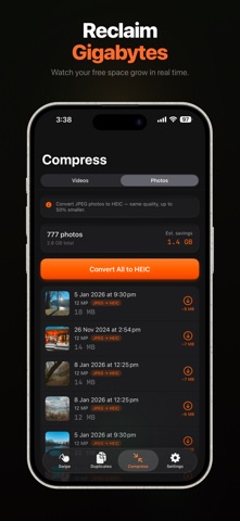 Cura: Photo Cleaner & Storage iPhone screenshot