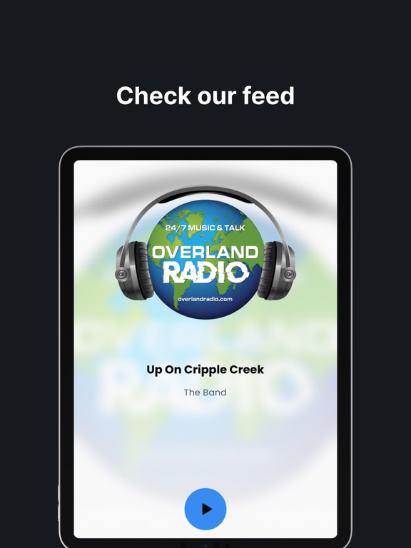 Overland Radio iPad screenshot 2 - Entertainment app