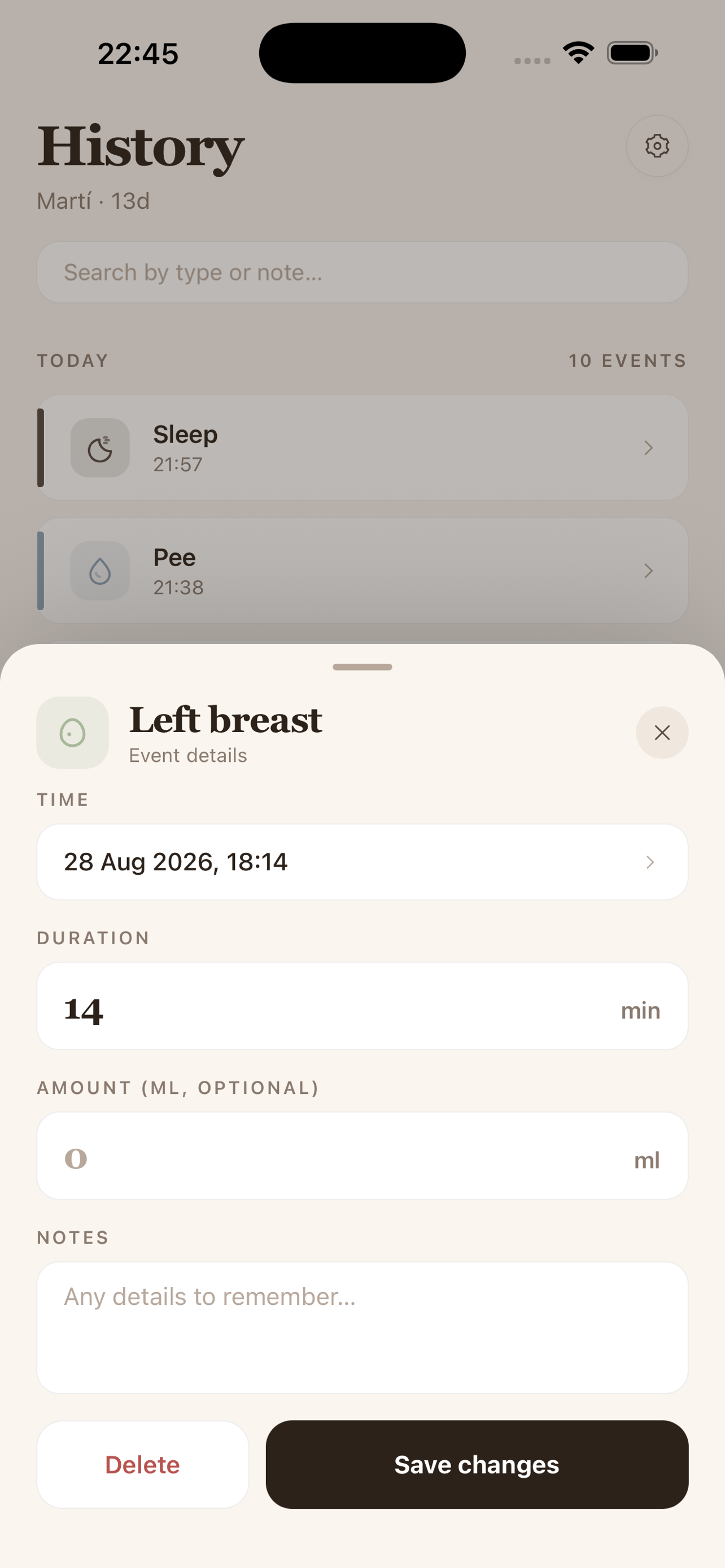 Tomi: Baby Tracker screenshot 5