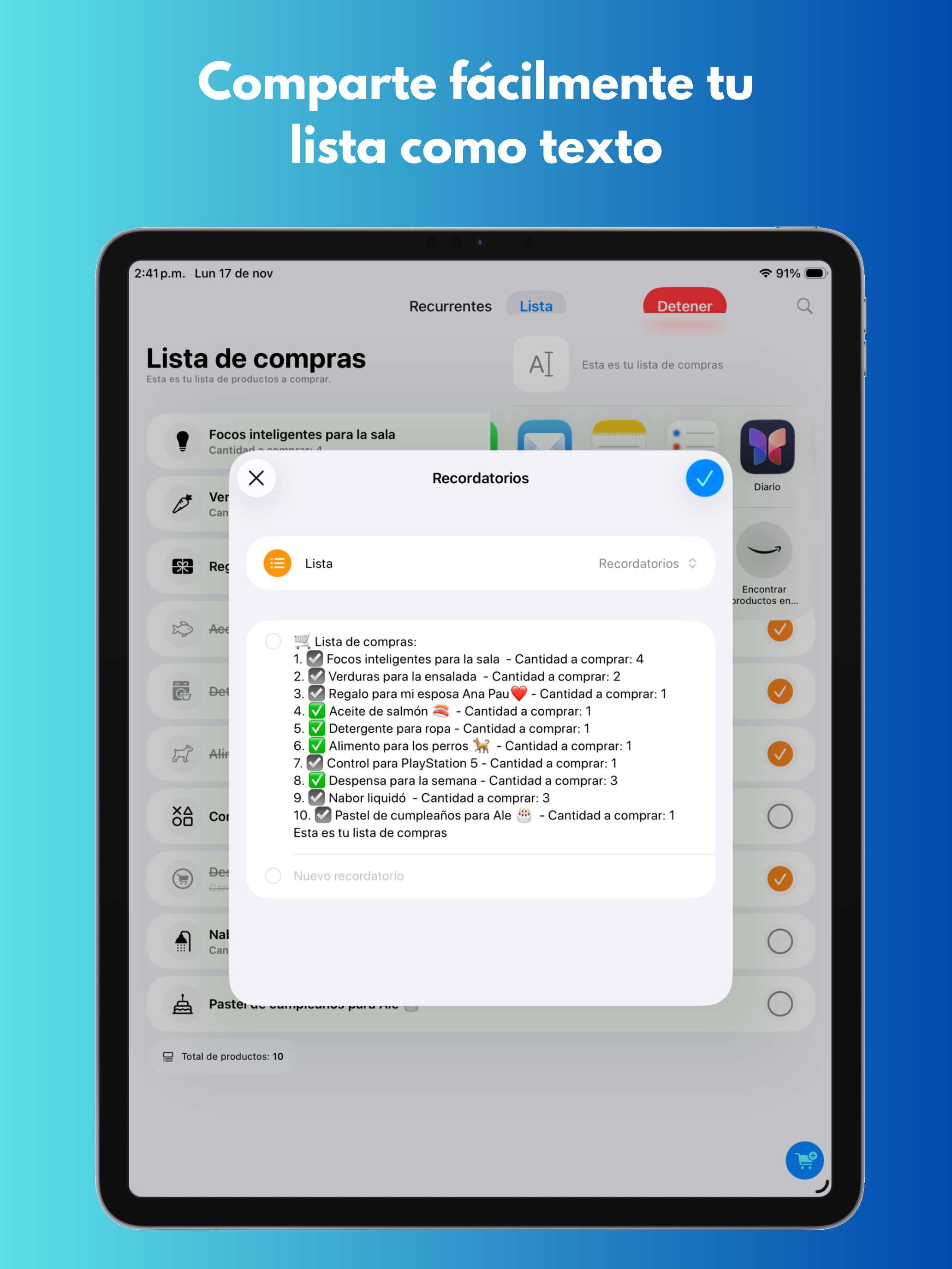 Tu Lista de Compras
