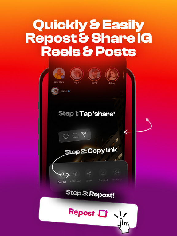Screenshot #6 pour Regram Reels & Video Reposter