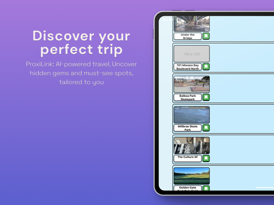 Proximity Link iPad screenshot 1 - Travel app
