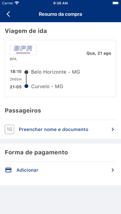 BPA Transportes Screenshot