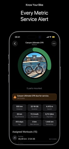 BikeLog Pro - Bike Tracker Screenshot 2 of 6