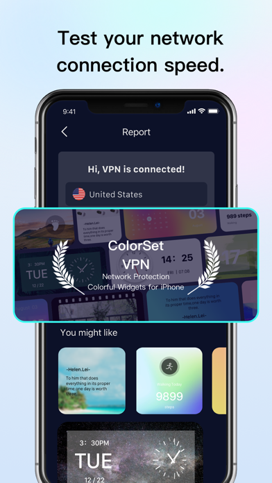 ColorSet VPN - safe widgets Screenshot
