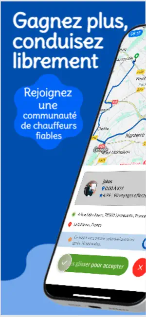 Erbia Driver: Appli chauffeur screenshot 1