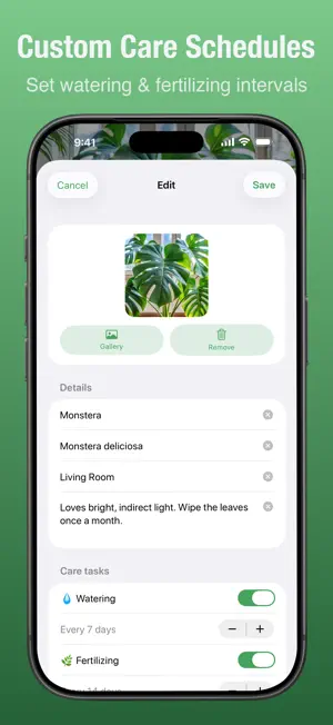 Foliage: Plant Care Reminder screenshot 4