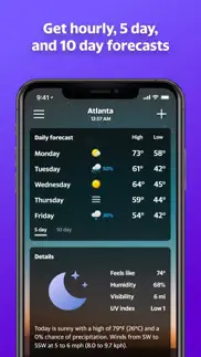 yahoo weather: forecast & maps iphone images 2