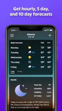 Yahoo Weather iPhone image 2